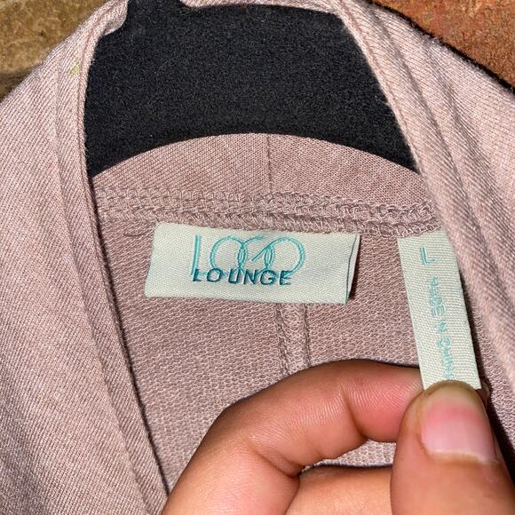 LOGO Lounge Lori Goldstein Cream French Terry Cardigan Sweater Womens Size Large - Picture 4 of 7